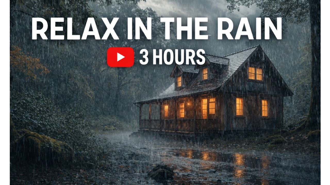 Relax, breathe, and let the gentle rain wash your stress away. Calm your mind and find peace now :).