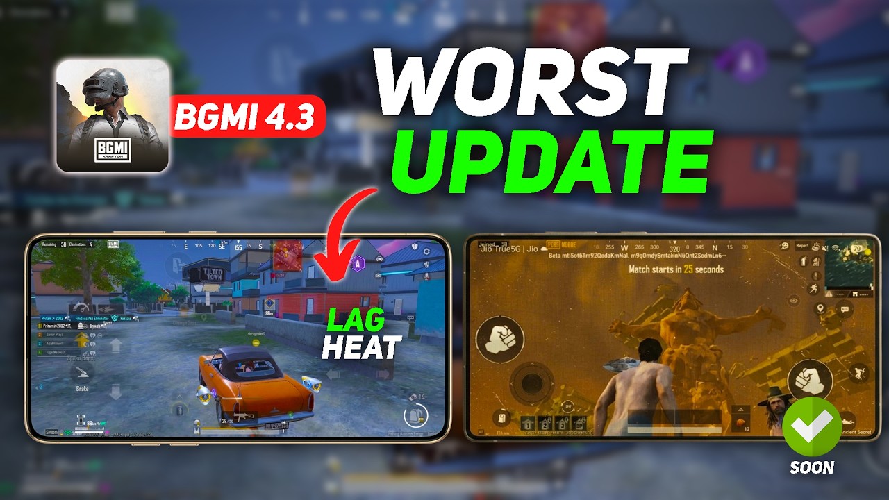 BGMI 4.3 is the WORST Update Ever&hellip; I&rsquo;m Done 💔 | BGMI server issue solved? | Pharaoh Mode Soon 🔥