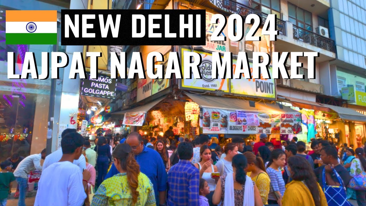 4K Walking in India - Lajpat Nagar Central Market Delhi 🇮🇳