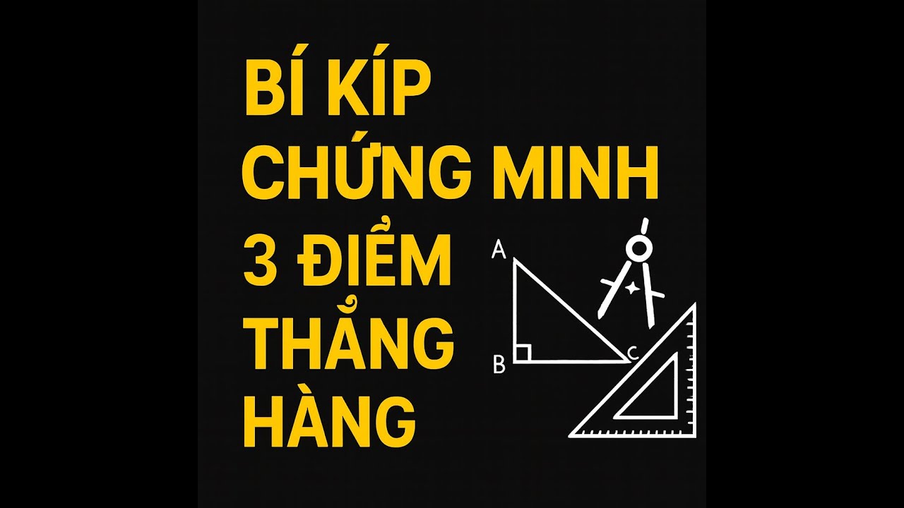 Bồi dưỡng HSG Chứng minh 3 điểm thẳng hàng – Bí kíp đơn giản mà 90% học sinh bỏ qua!_Phần 1