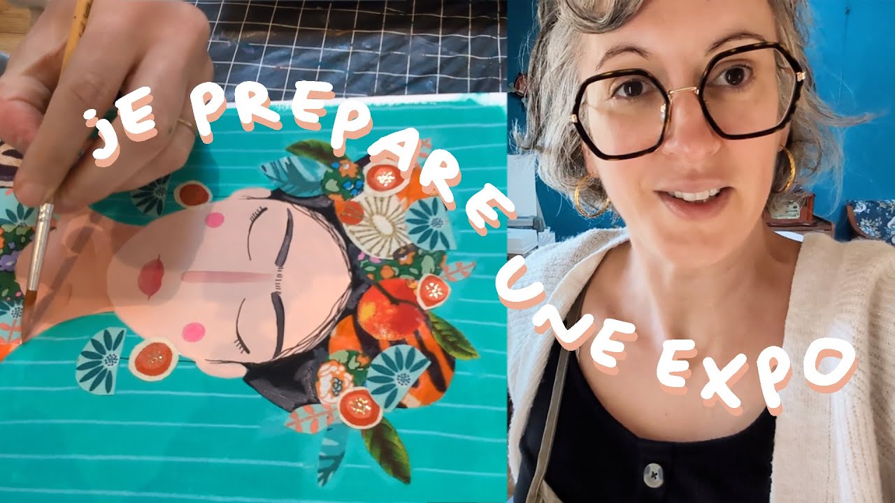 Je prépare ma prochaine exposition - STUDIO VLOG