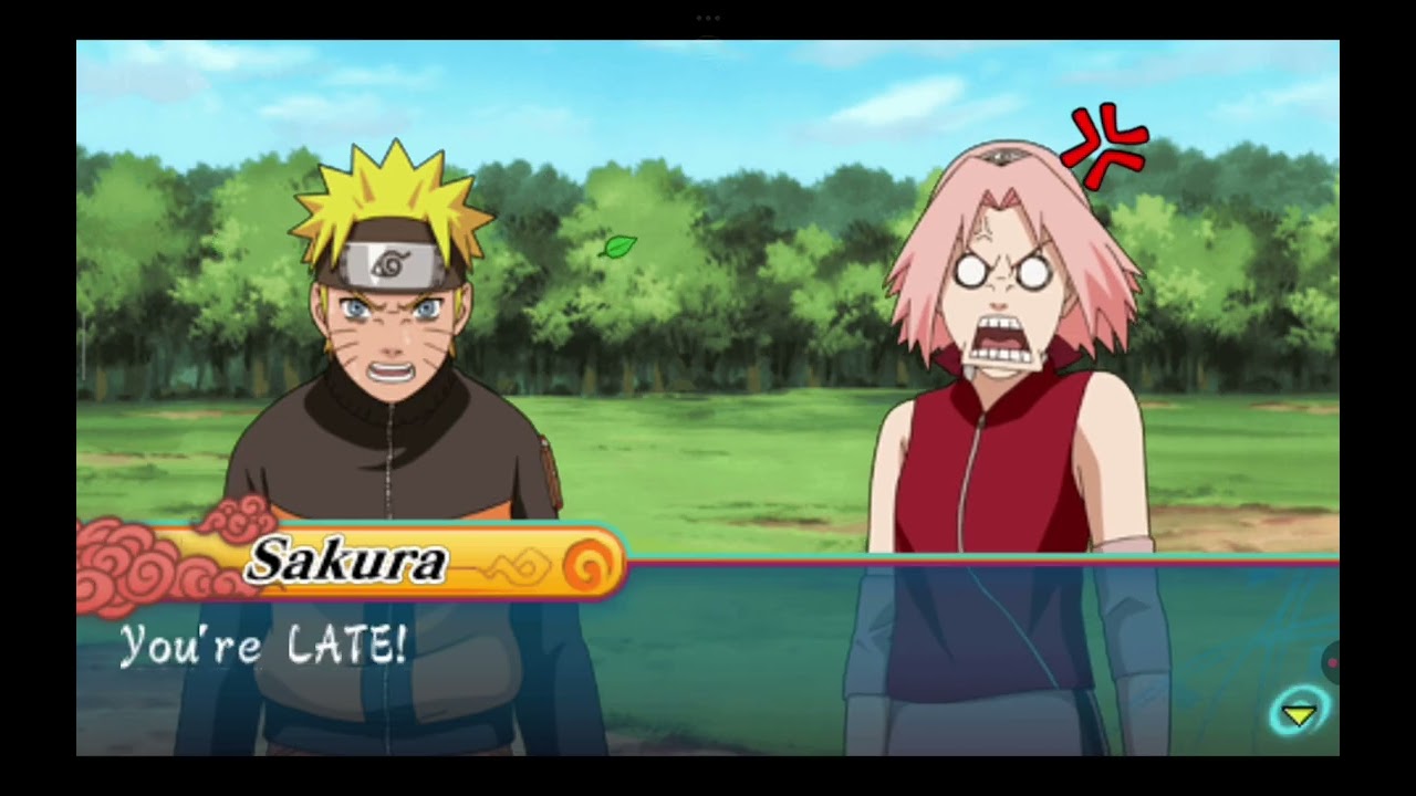 Naruto Shippuuden ultimate ninja heroes 3 Gameplay Parte 1 Naruto Sakura vs Kakashi