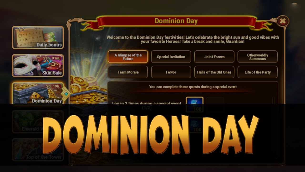Hero Wars - Event - 🎁 Dominon Day 🎁