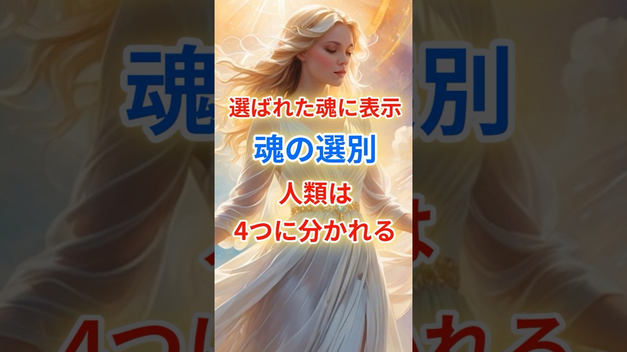 『選ばれた魂のみ表示』魂の選別！人類は4つに分かれます！ #スターシード #ライトワーカー #プレアデス #スピリチュアル #魂の選別
