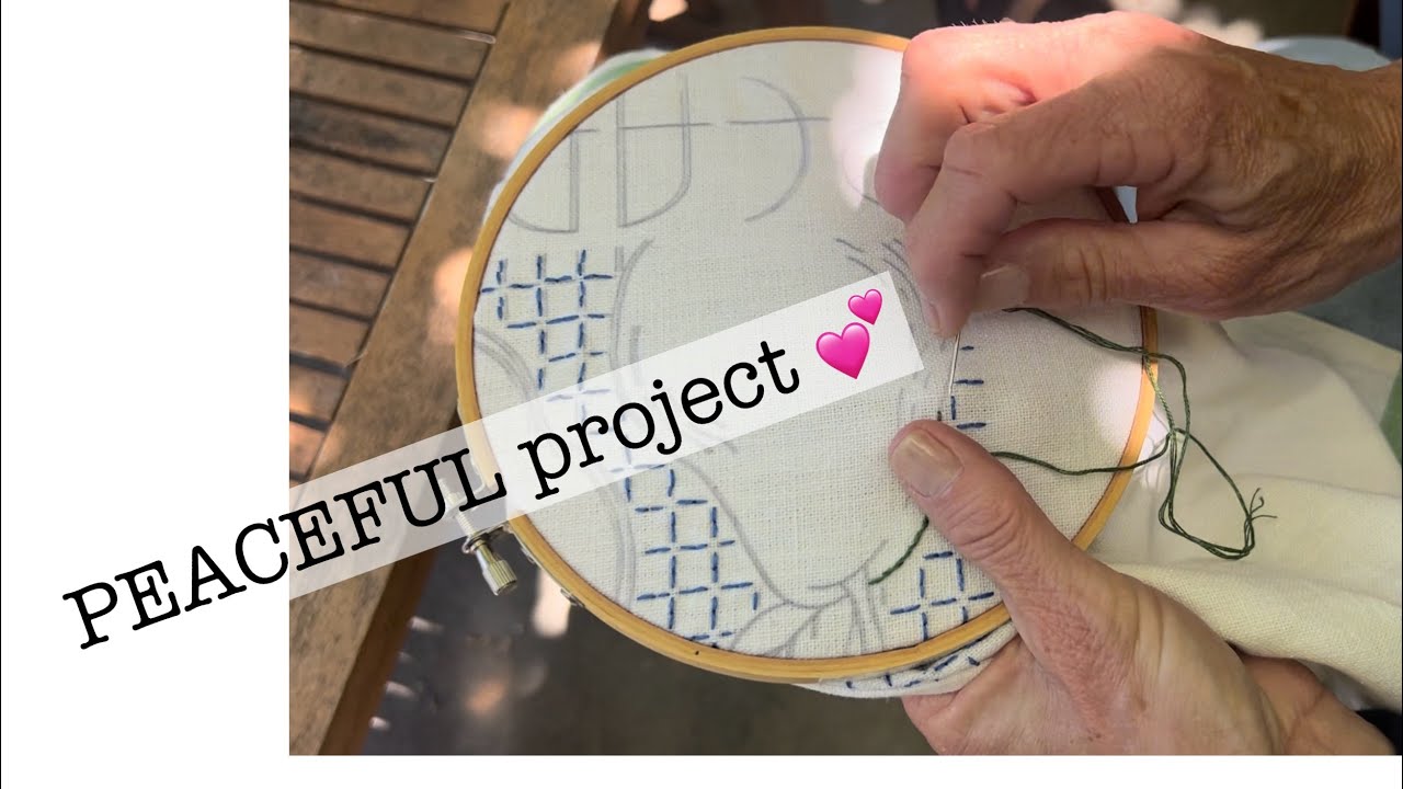 PEACEFUL Patio SEWING - Spring weather