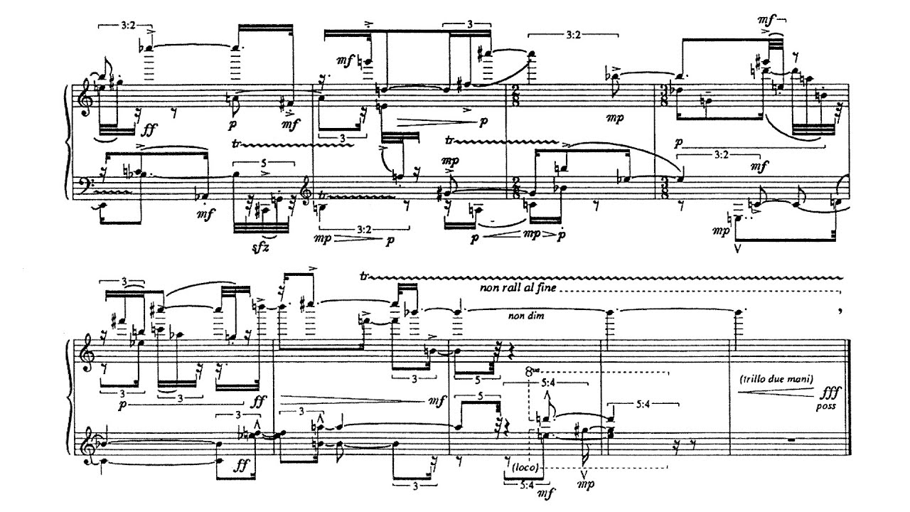 Brian Ferneyhough - 6 Epigrams (1966-1967) [Score-Video]