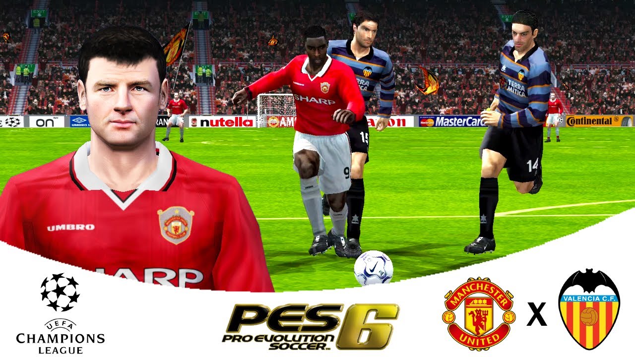 🏆⚽️🎮 MANCHESTER UNITED x VALENCIA - CHAMPIONS LEAGUE 1999-2000 - PRO EVOLUTION SOCCER 6