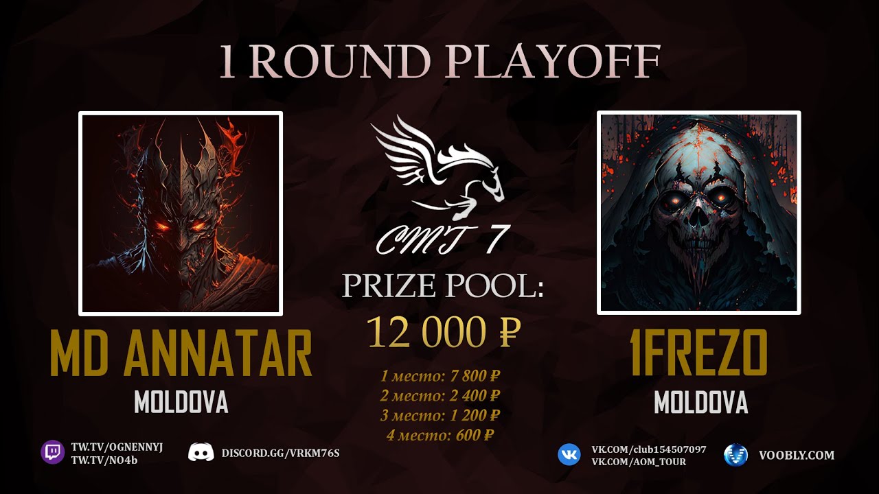 MD Annatar vs 1FrEzO | 1 Round playoff CMT 7 - AGE OF MYTHOLOGY