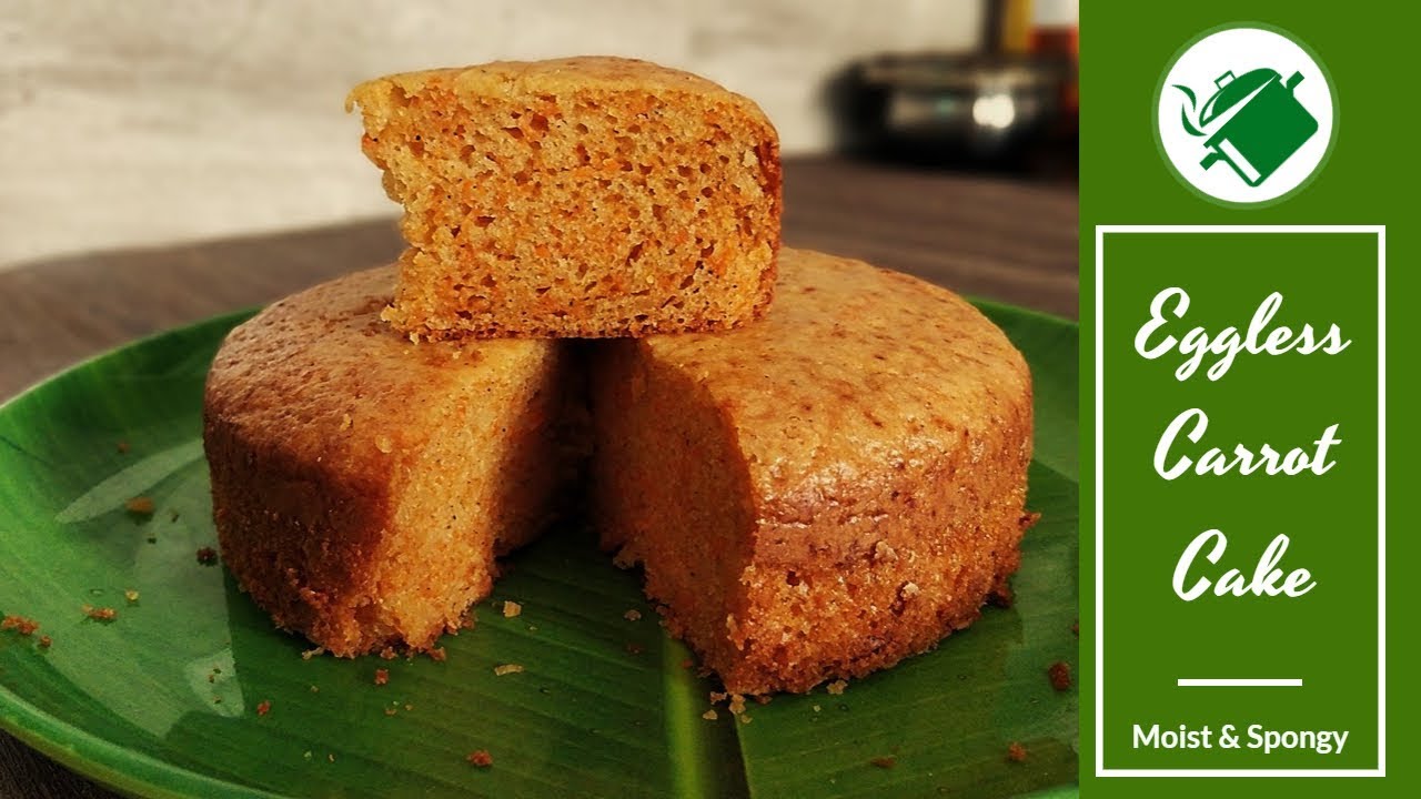 Carrot cake | Eggless carrot cake without oven