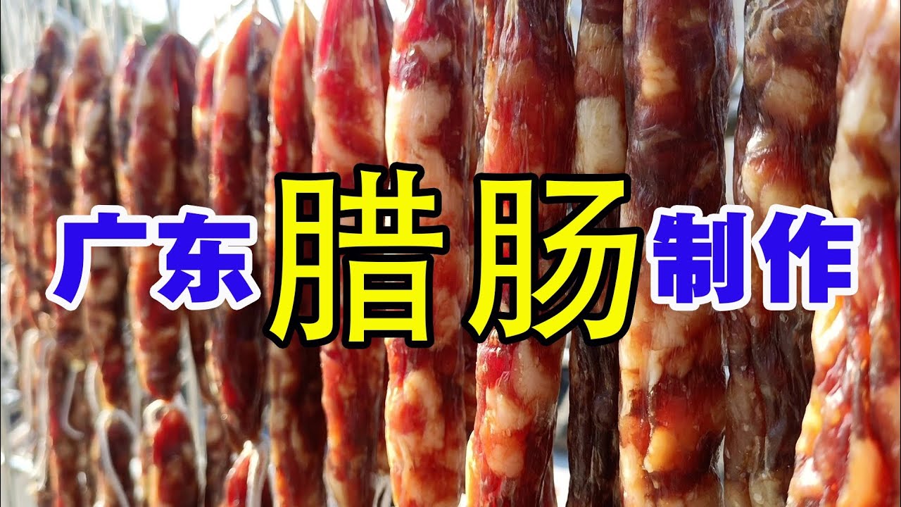 自制手工广东味传统腊肠制 ｜  粤语中字