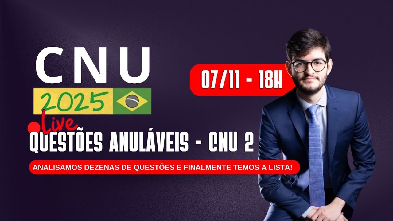 Análise de todas as questões passíveis de anulação do CNU 2 (2025)
