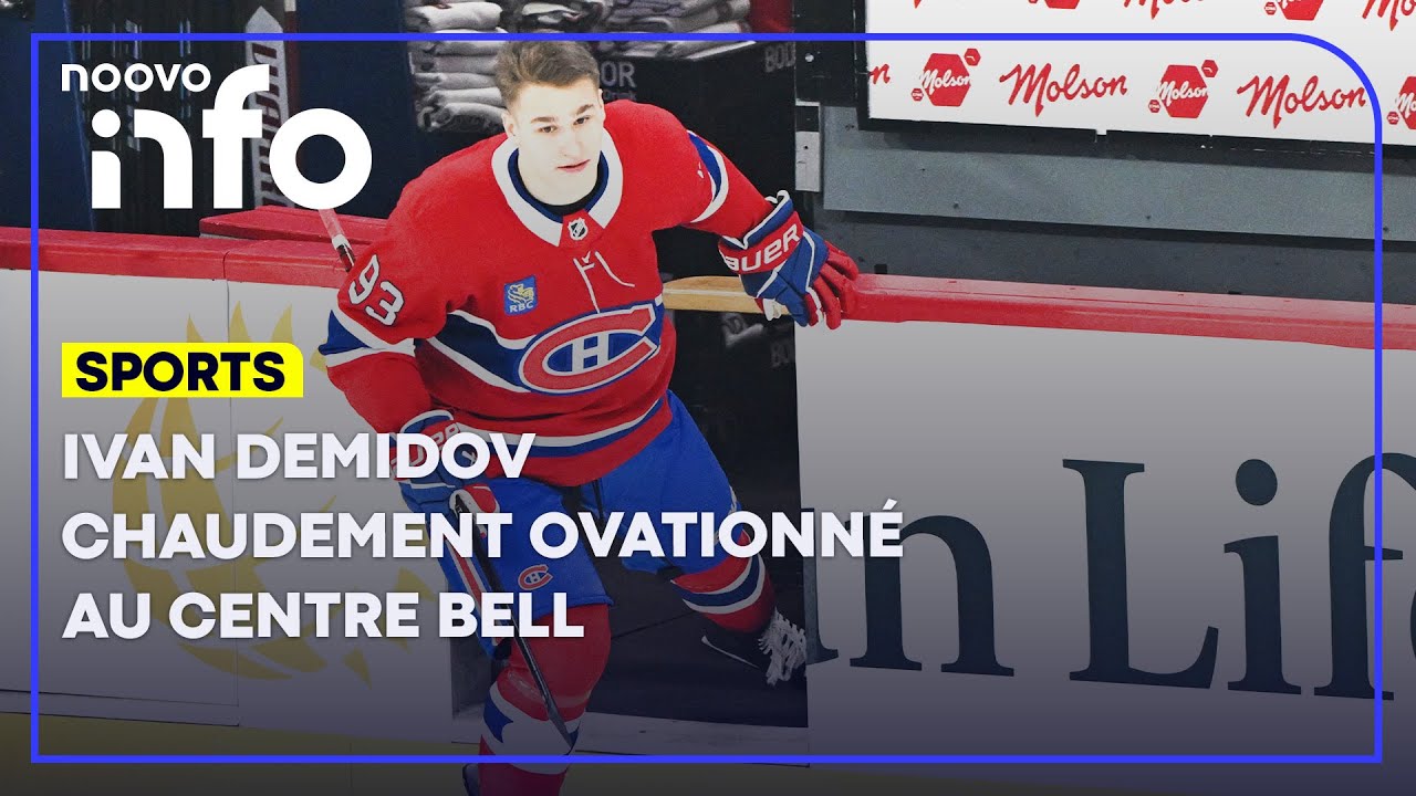 Canadien: Ivan Demidov chaudement ovationné au Centre Bell lors de son premier tour de glace