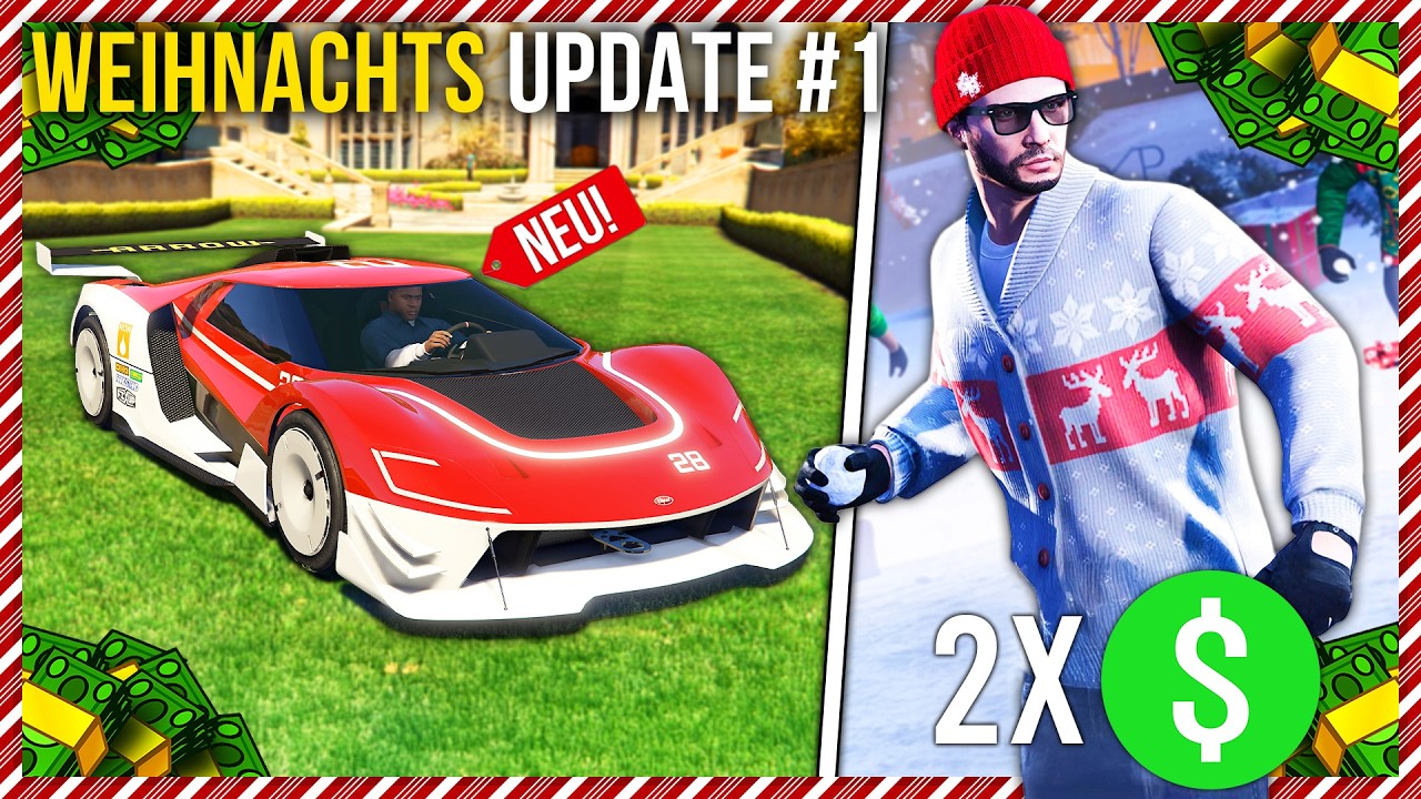 Weihnachts Update in GTA 5! 2 neue DLC Autos, Schnee & Weihnachtsevents! | GTA Online Eventwoche