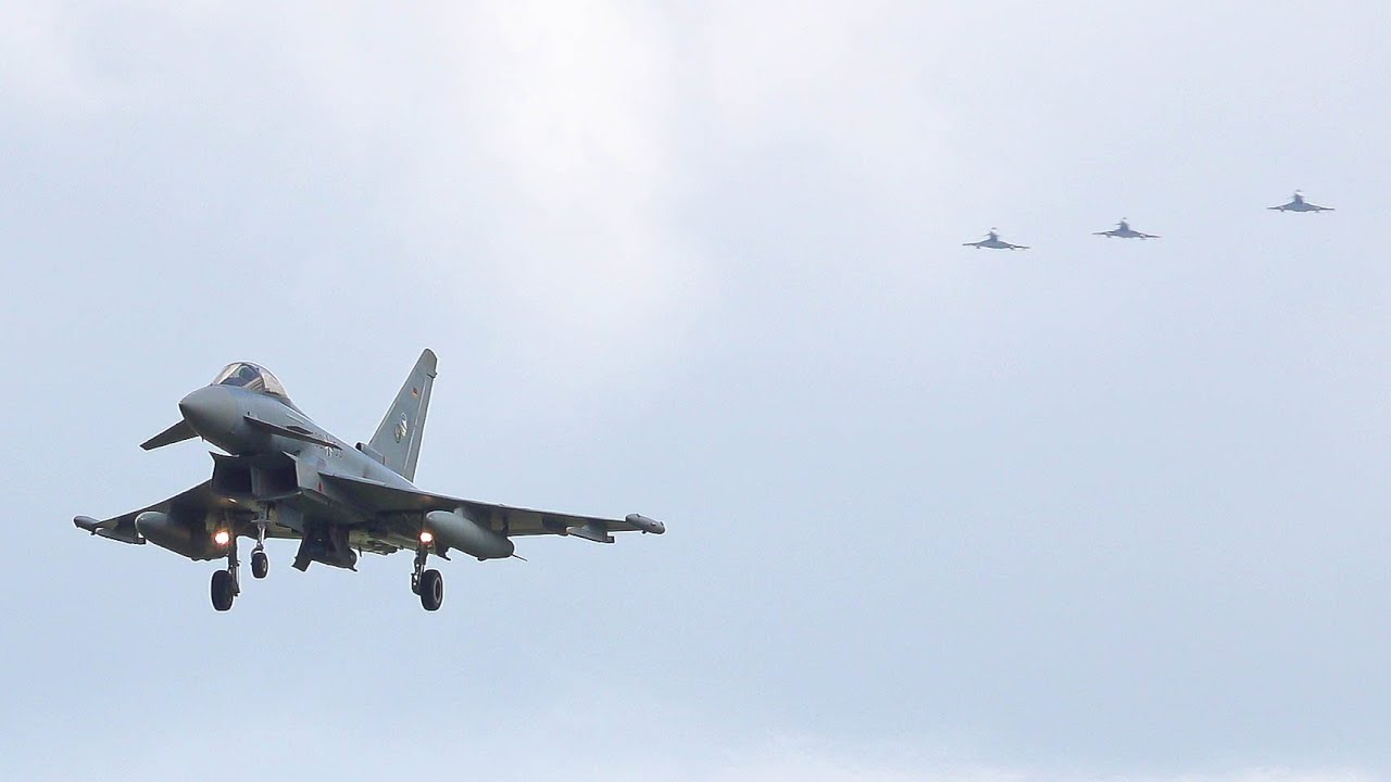 [4K] NATO Tiger Meet 2024 I Eurofighter Typhoon I German Air-Force I Takeoff and Landing