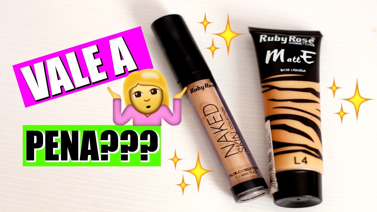 RESENHA Base Matte Ruby Rose e Corretivo Naked Ruby Rose