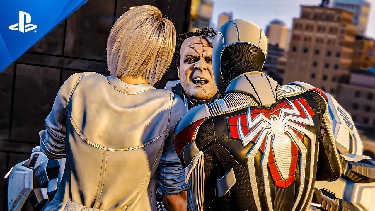 SPIDER MAN AND SILVER LINE ALMOST DIE BLACK CAT SAVE LIVE 4K ULTRA HD 60