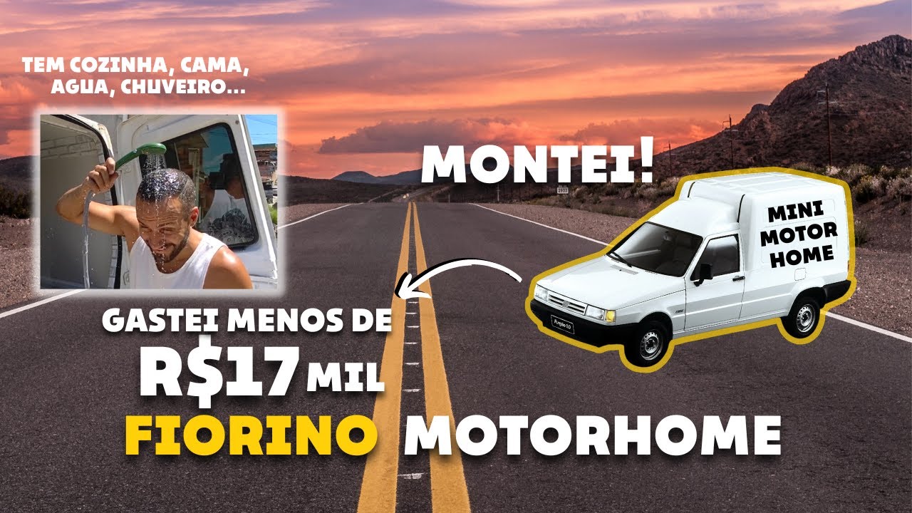 Montei um Motorhome numa Fiorino! Será que já dá pra cair na estrada assim?