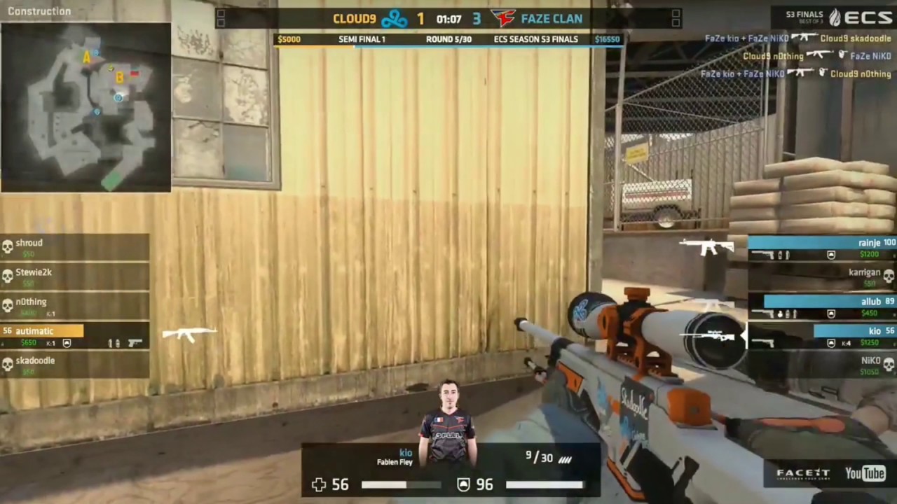 kioShiMa ACE vs Cloud9 [ ECS Season 3 Finals ]