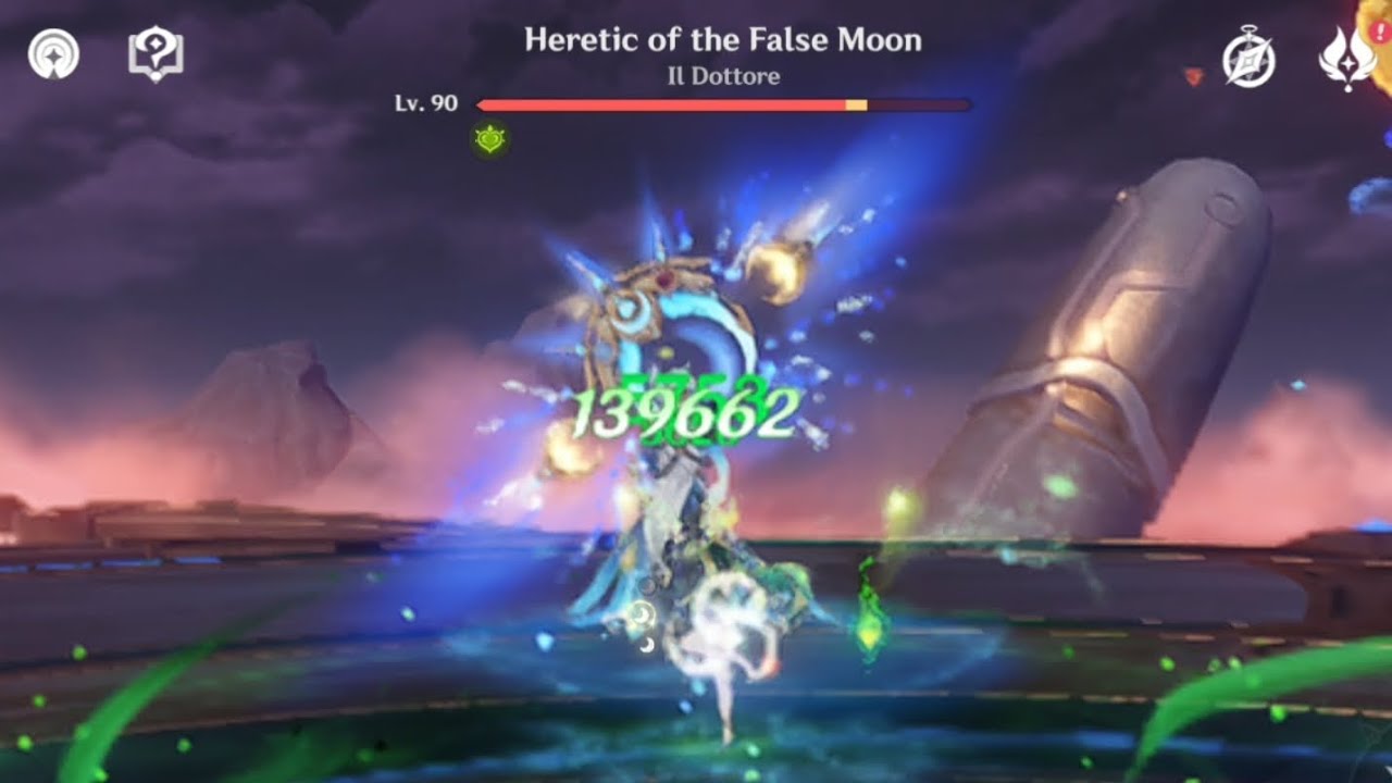 False Moon Institute (the doctor) | no commentary gameplay | dottore weekly boss guide. 