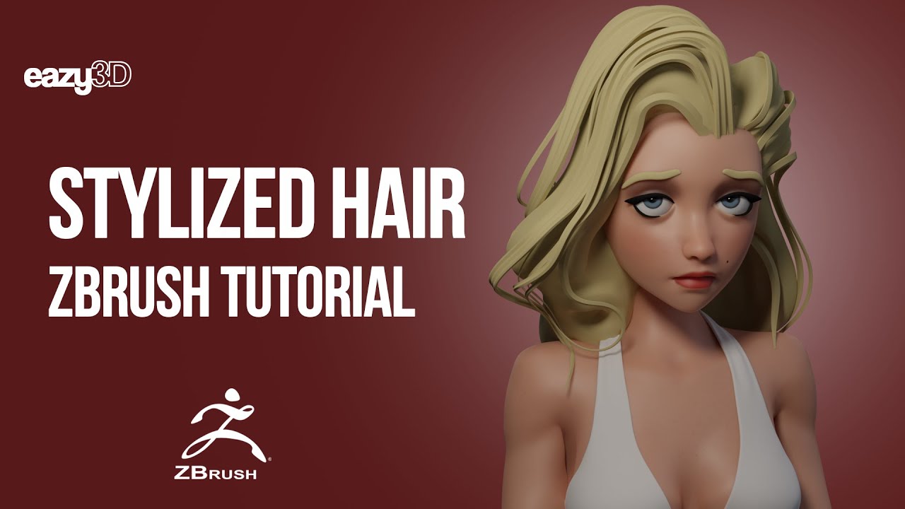 Creating stylized hair in Zbrush