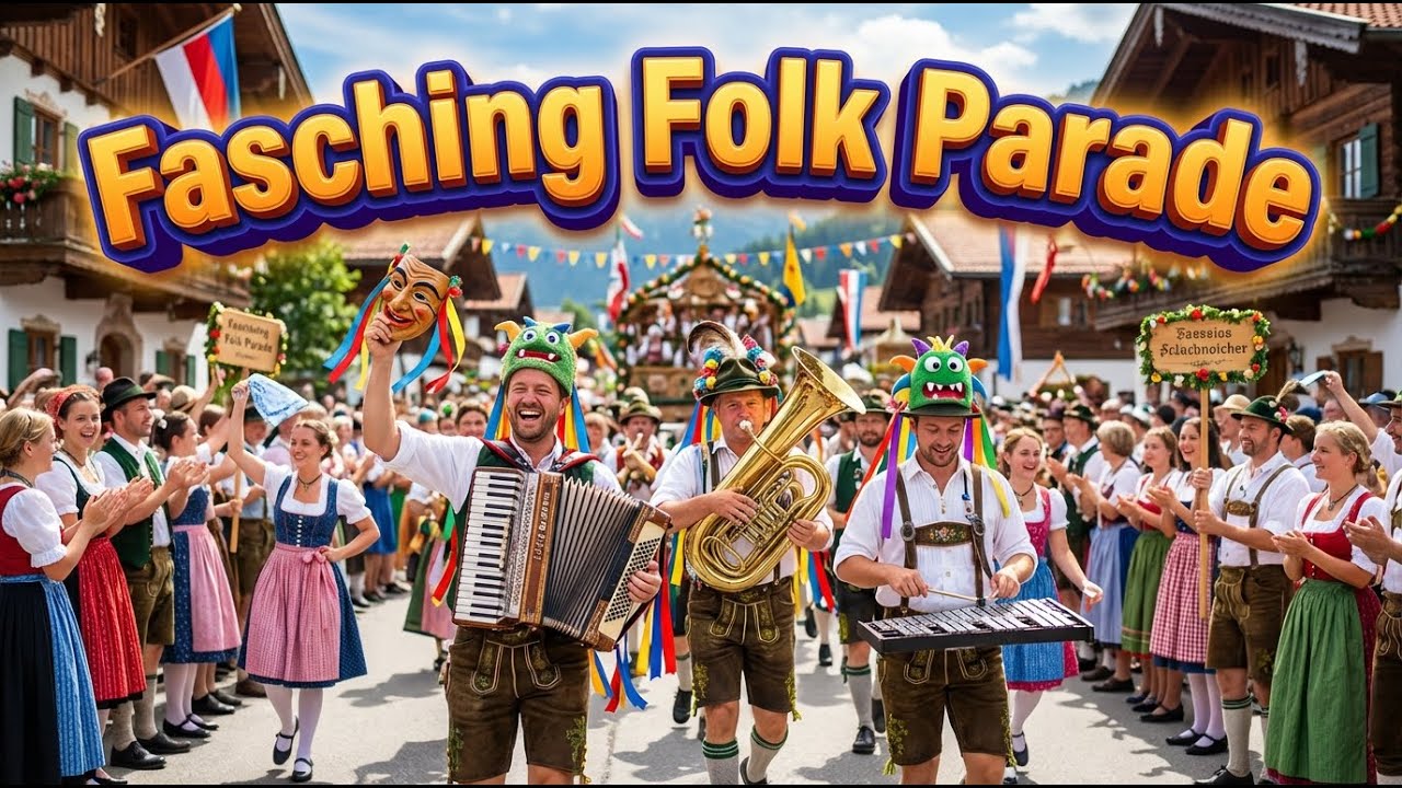 🎭🏔️ Fasching Folk Parade — Alpine Street Music & Volksmusik 🎶