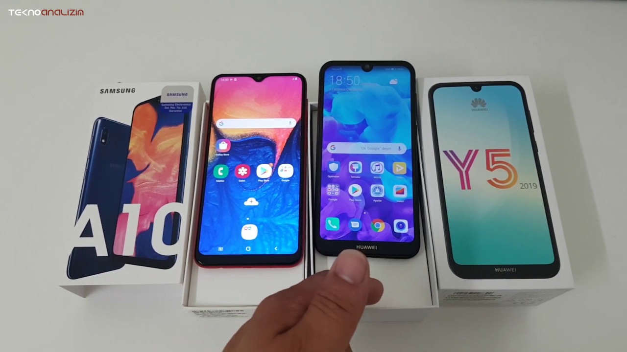 SENCE ? Samsung A10  VS  Huawei Y5  ( Fiyat, Hız , Kamera Kıyaslama )