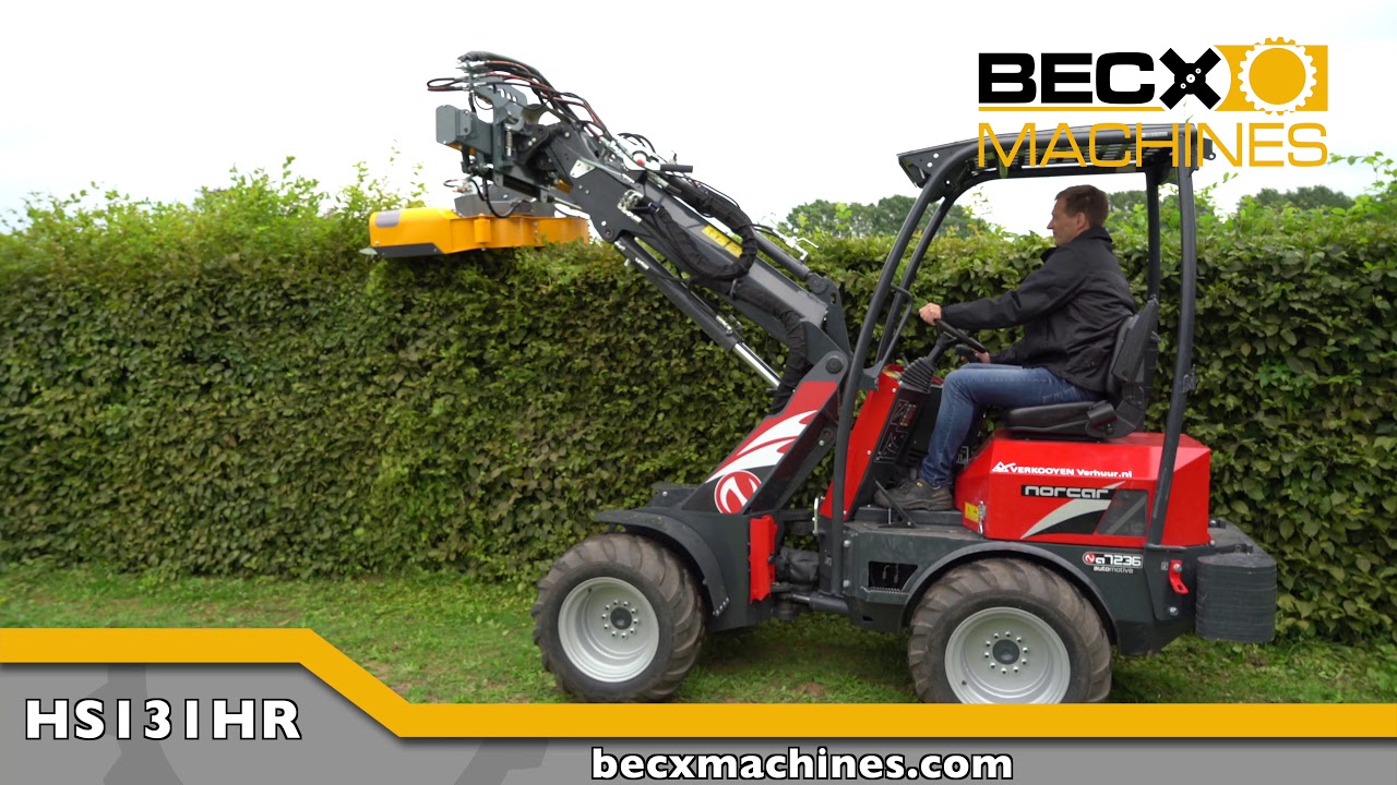 Norcar 7236 met Becx Machines WLA60 HS131HR Hegde trimmer