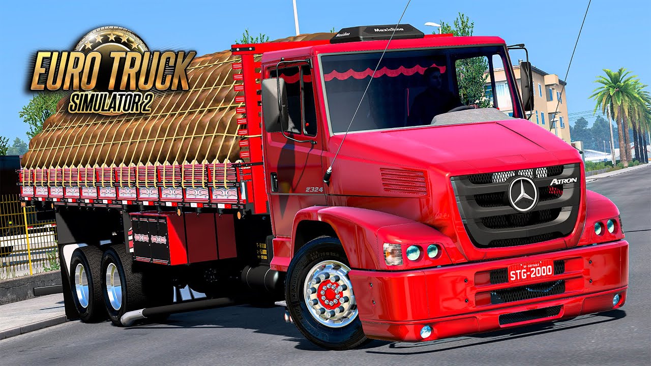 MB Atron 2324 Carregado de Melancia - Euro Truck 2 Mods 1.53