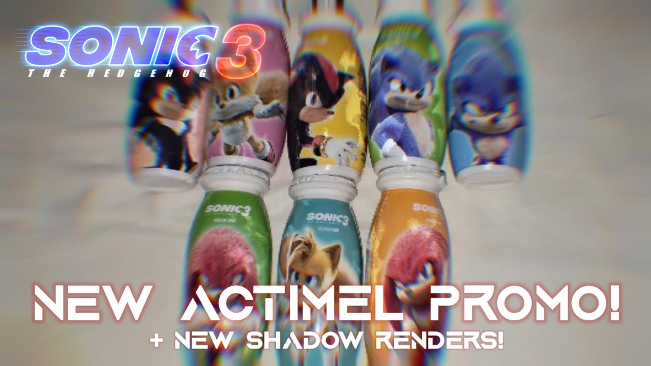 ACTIMEL PROMOS + SHADOW RENDERS - SONIC MOVIE 3 NEWS