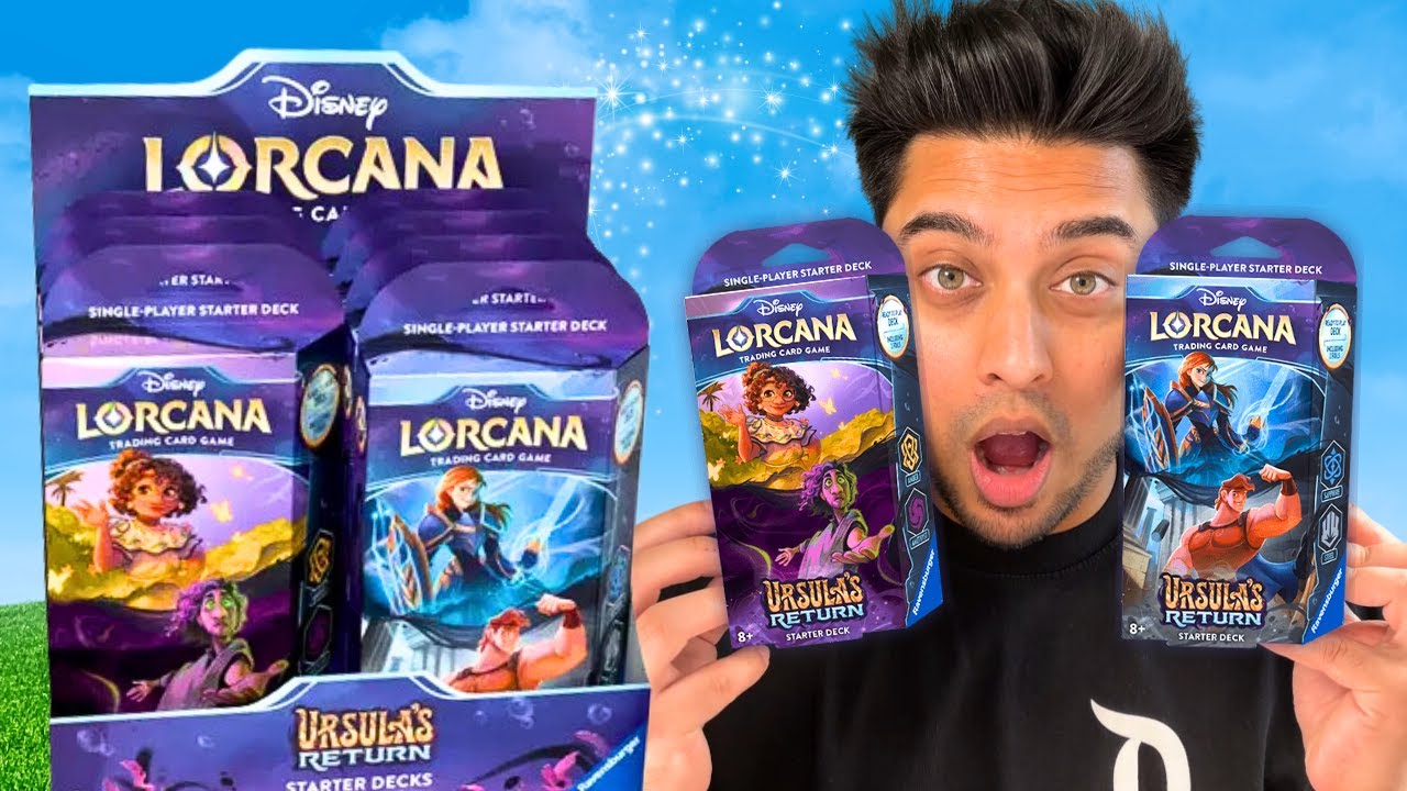 Checking out the NEWEST Lorcana Starter Decks for Ursula's Return!