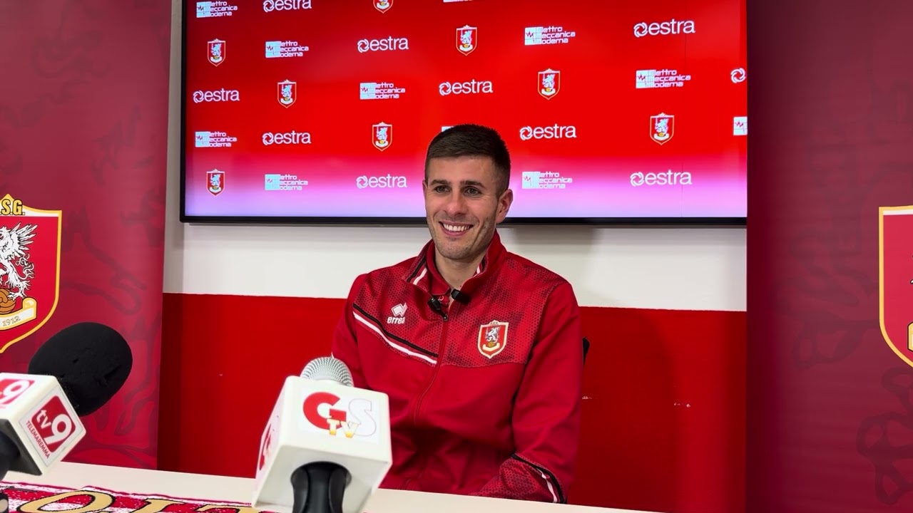 Gs Tv - il biancorosso Sabelli dopo il gol decisivo in Us Grosseto-Trestina 2-1