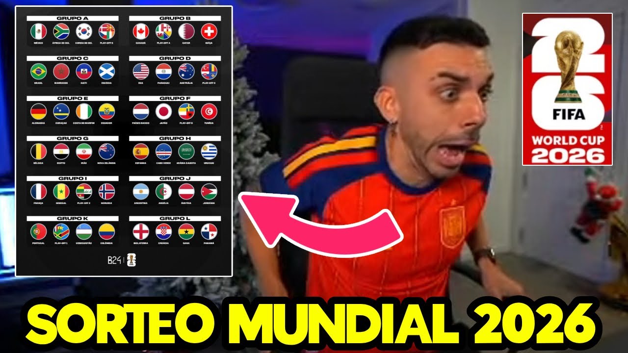 DjMaRiiO REACCIONA AL SORTEO DEL MUNDIAL 2026