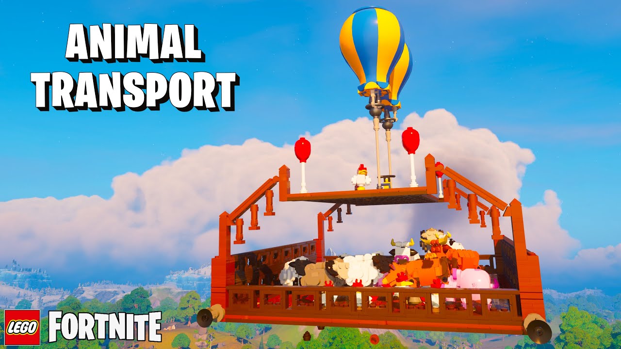 Как перевозить животных в Lego Fortnite