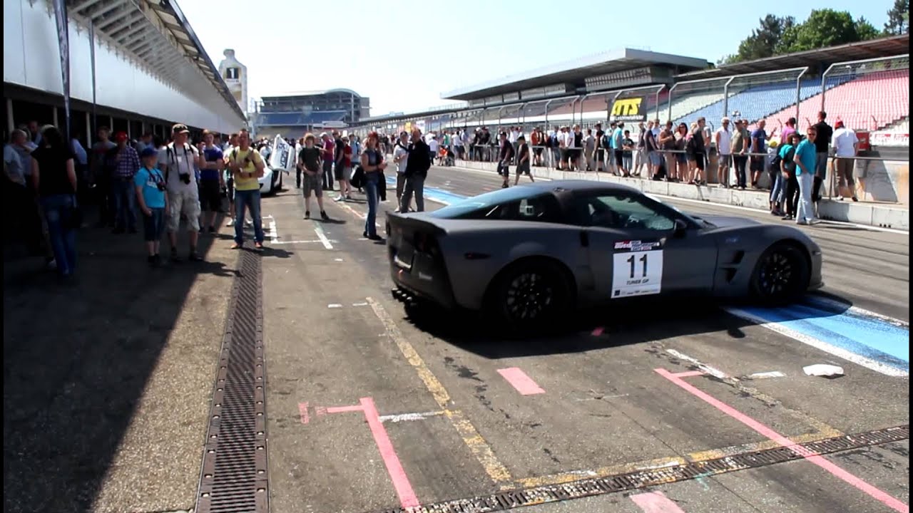 Geiger Corvette ZR1 Startup and great sound (Hockenheim High Performance days 2012)