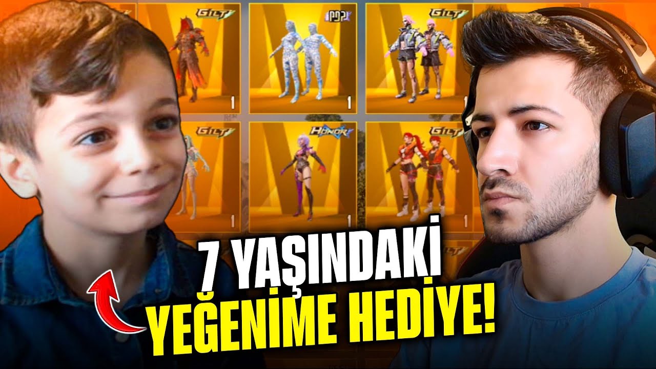HESABIMI 7 YAŞINDAKİ YEĞENİME HEDİYE EDECEĞİMM / PUBG MOBILE