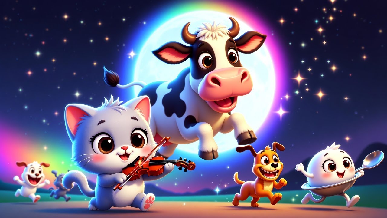 Hey Diddle Diddle 🌙🐄 | Fun Nursery Rhymes for Babies & Kids | Cartoon Song 