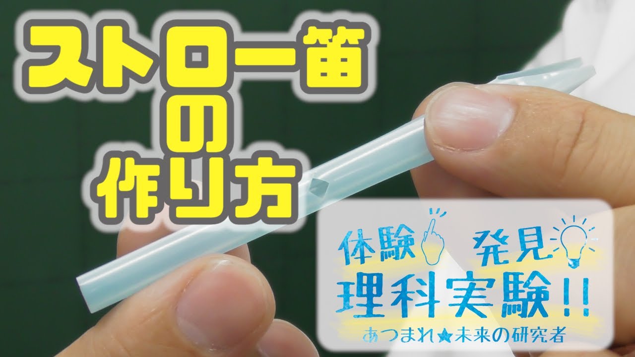 【自由研究フェスタ】ストロー笛の作り方