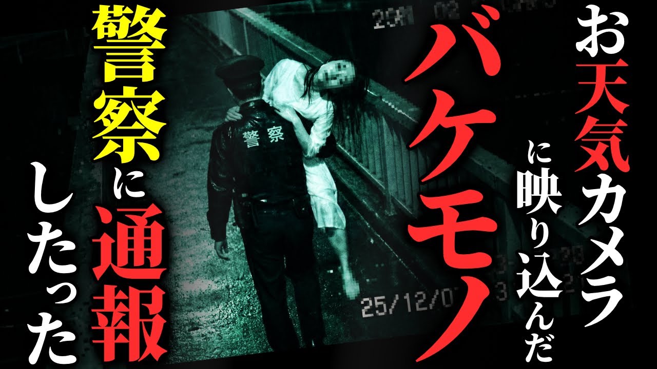 【怖い話】[警察 vs 化物] 深夜のお天気カメラに映り込んだ『白いモノ』…警察に通報した結果…2chの怖い話「ライブ映像・避難小屋の二人・記憶　他」【ゆっくり怪談】
