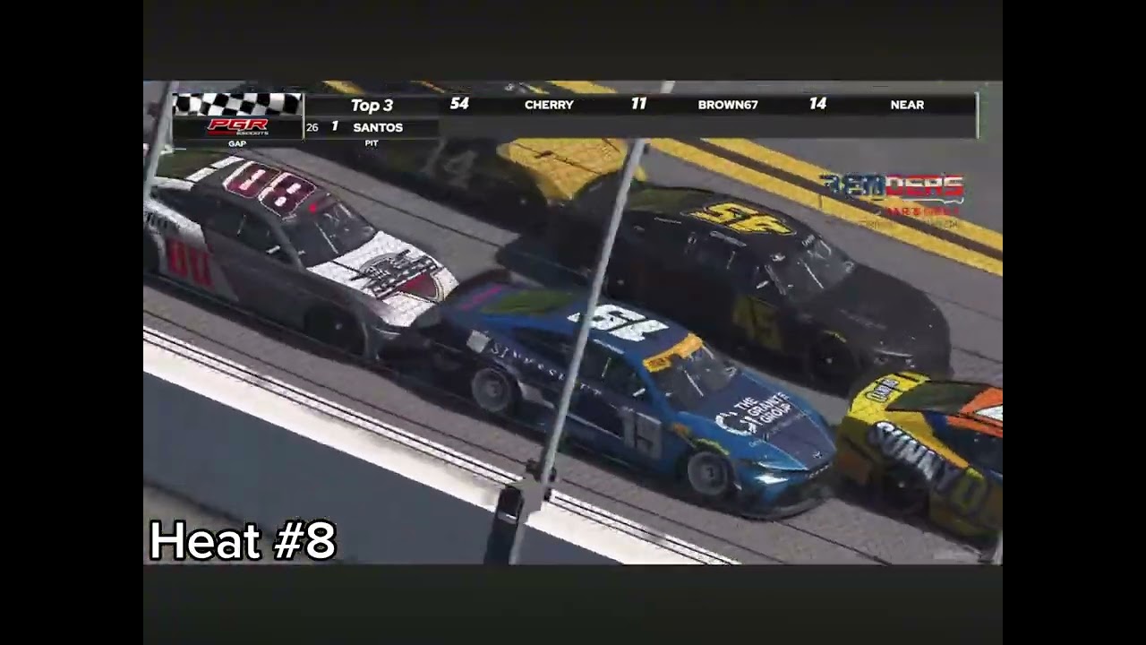 The finishes of every heat race in the PGR 500