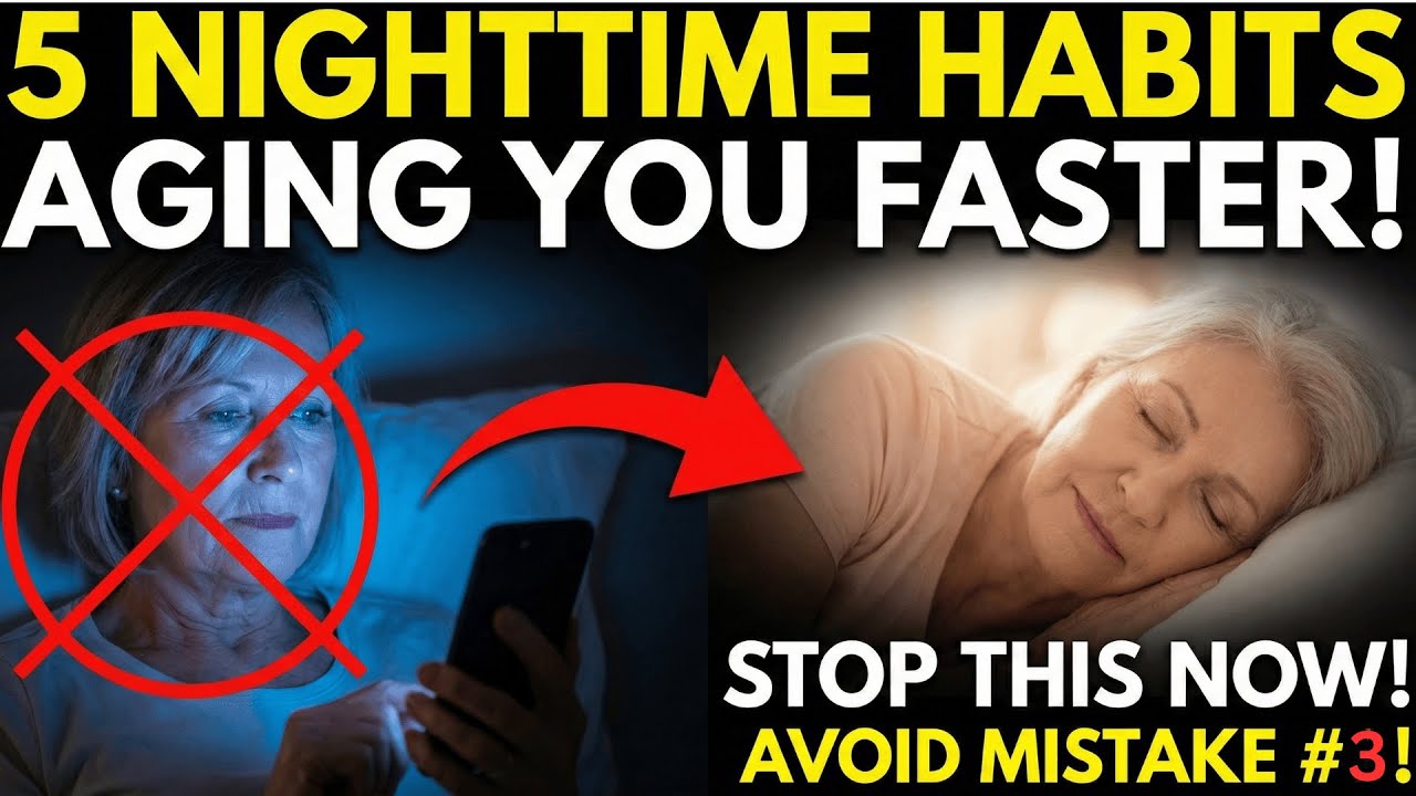 5 Nighttime Habits That Are Aging You Faster (Most People Ignore #3)