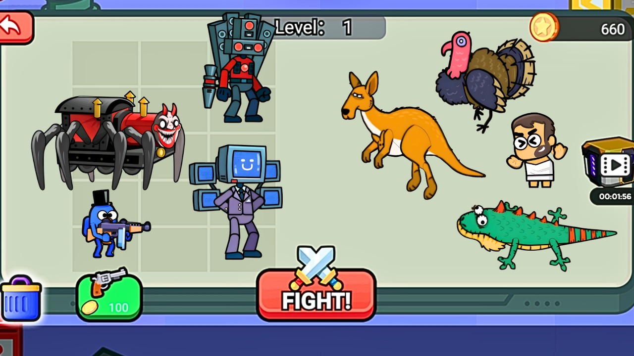 Merge War Monster Fight VS My Animals My Perfect Zoo | Animals Vs Skibidi Toilet Max Level Gameplay