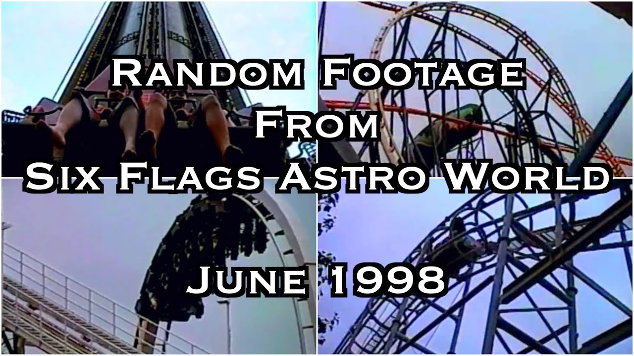 Rare Footage of Six Flags Astroworld from June 1998