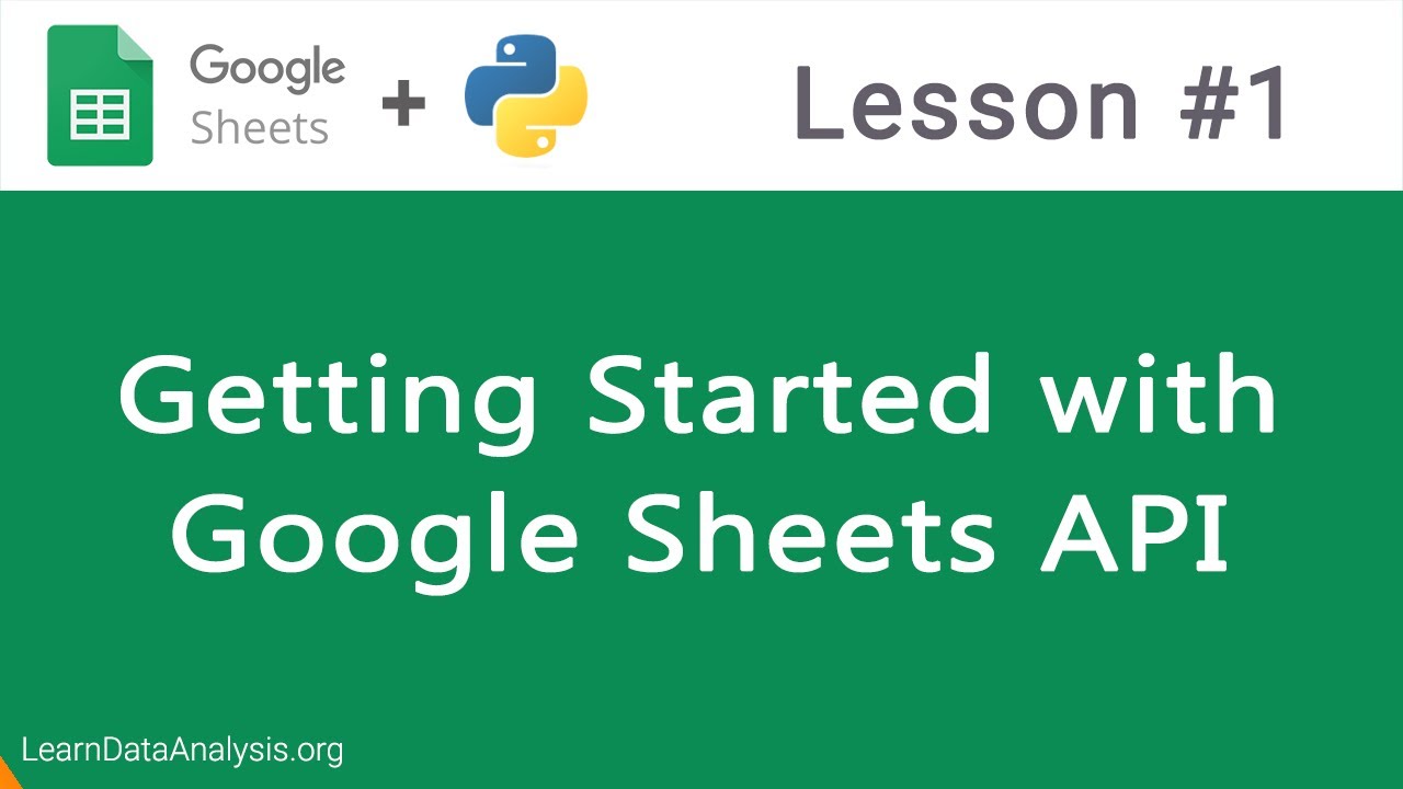 API Google Таблиц на Python | Начало работы