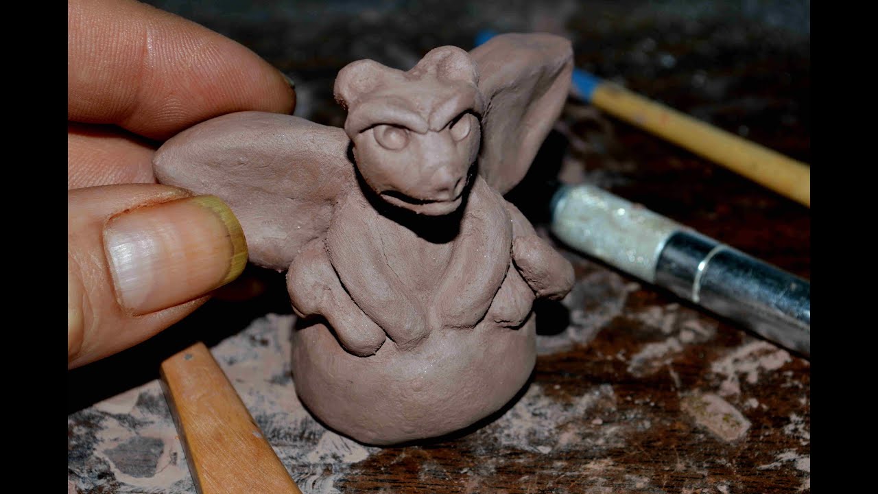 How to sculpt a gargoyle in clay 3