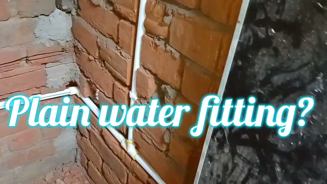 Plain water fitting