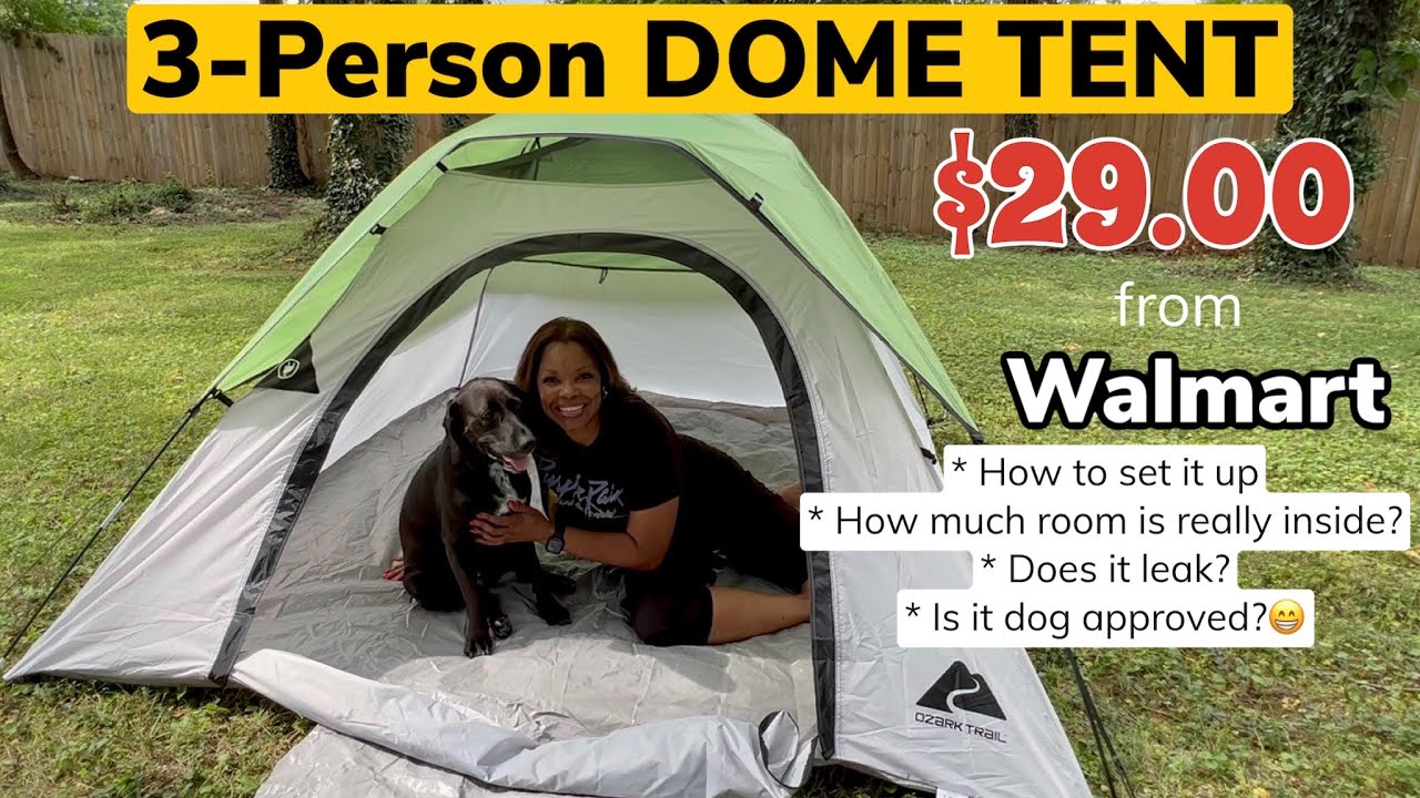 Ozark 3-Person Dome Tent- How Much Room is Really Inside?  Let Me Show You How To Set It Up 😁