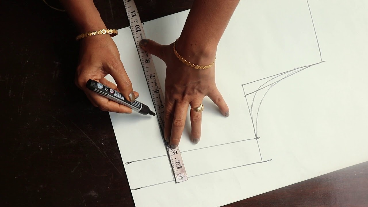 ब्लाउज के नाप से कटोरी ब्लाउज की पूरी कटिंग | Simple blouse cutting | Geeta ladies tailor