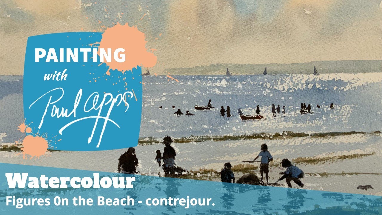 How to Paint Simple Figures on a Beach - Contrejour.