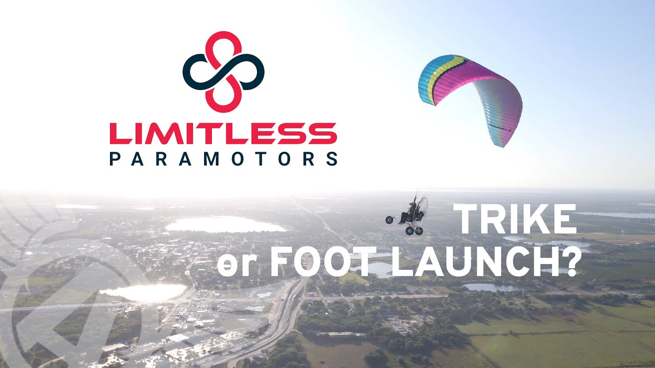 LIMITLESS Paramotor easily transforms into a TRIKE