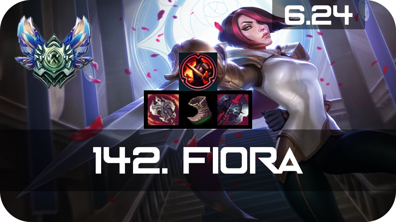 Fiora Top vs Vi Diamond Preseason 7 Season 7 s7 Patch 6.24 2017 Gameplay Guide Build